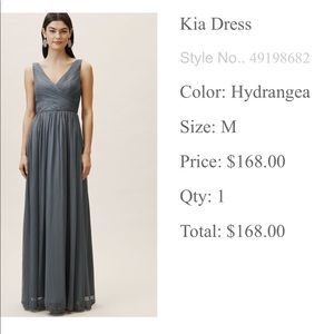 BHLDN Kia Hydrangea (grey) dress